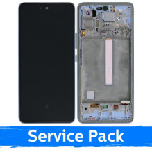 Ekranas skirtas Samsung A536 A53 5G su rėmeliu / Blue / (Service Pack)
