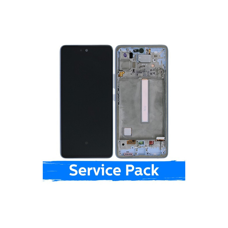 Ekranas skirtas Samsung A536 A53 5G su rėmeliu / Blue / (Service Pack)