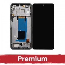 Ekranas skirtas Xiaomi Redmi Note 11 Pro / Poco X4 Pro 5G juodas su rėmeliu OEM