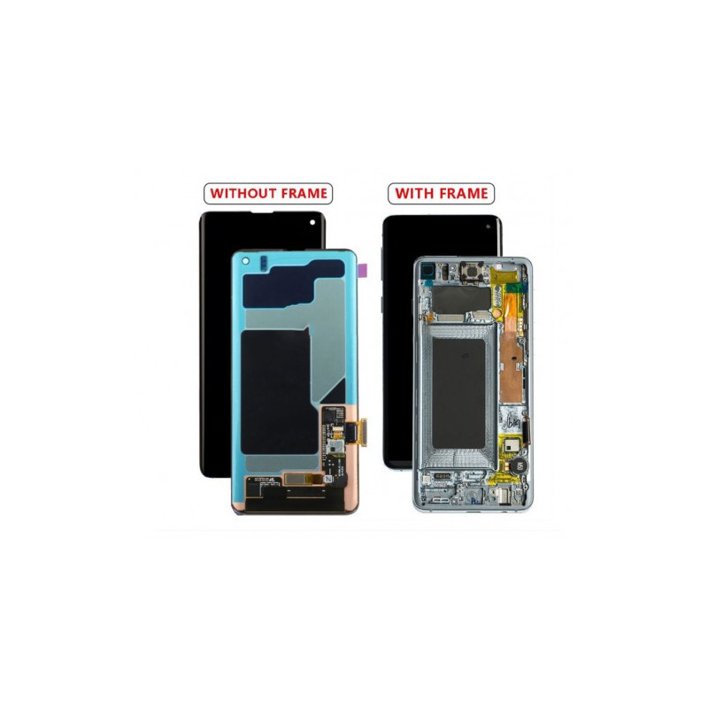 Ekranas skirtas Samsung G973 S10 juodas originalus (Atnaujinta: Telemax) (defektuotas 1)