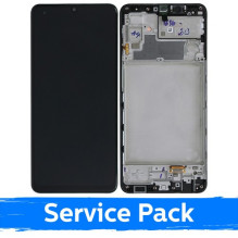 Screen for Samsung M325 M32 black with frame (Service Pack)