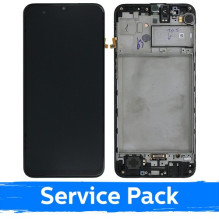 Screen for Samsung M315 M31 / M217 M21s black (Service Pack)