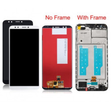 Screen for Huawei Y7 2018 with frame black HQ