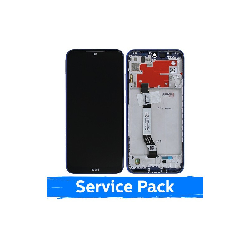 Ekranas skirtas Xiaomi Redmi Note 8T su rėmeliu / Starscape Blue / (Service Pack)
