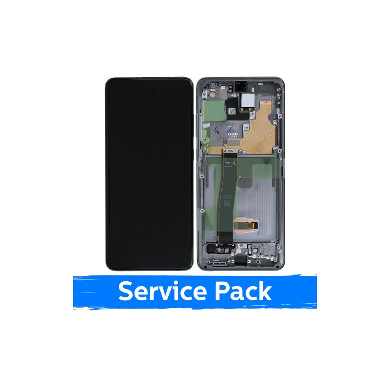 Ekranas skirtas Samsung G988 S20 Ultra su rėmeliu / Cosmic Grey / (Service Pack)