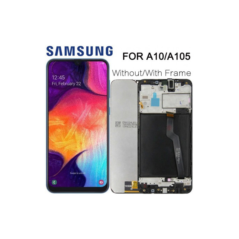 Ekranas skirtas Samsung A10 A105 2019 juodas originalus (Atnaujintas: Telemax)