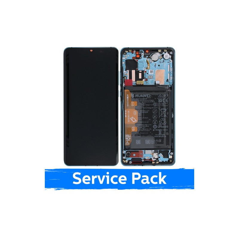Screen for Huawei P30 Pro with frame / Aurora / (Service Pack)