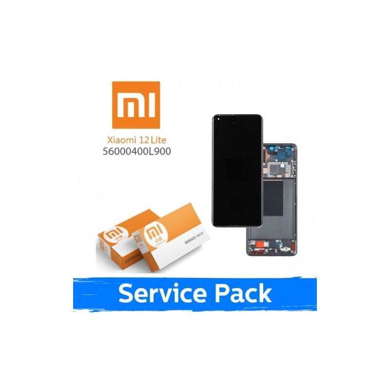 Screen for Xiaomi 12 Lite 5G with frame / Lite Pink / (Service Pack)