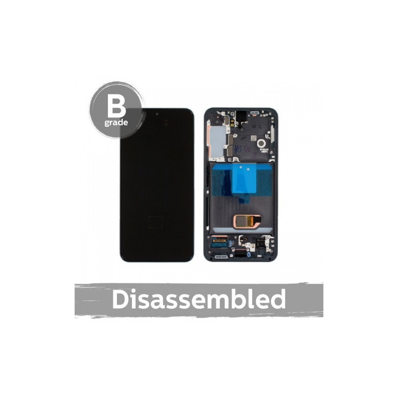 Screen for Samsung S901 S22 with frame / Phantom Black (Graphite) / (9 / 10 used)
