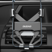 Automobilinis laikiklis Dudao 'F11Pro' juodas (ne magnetinis / grotelėms)