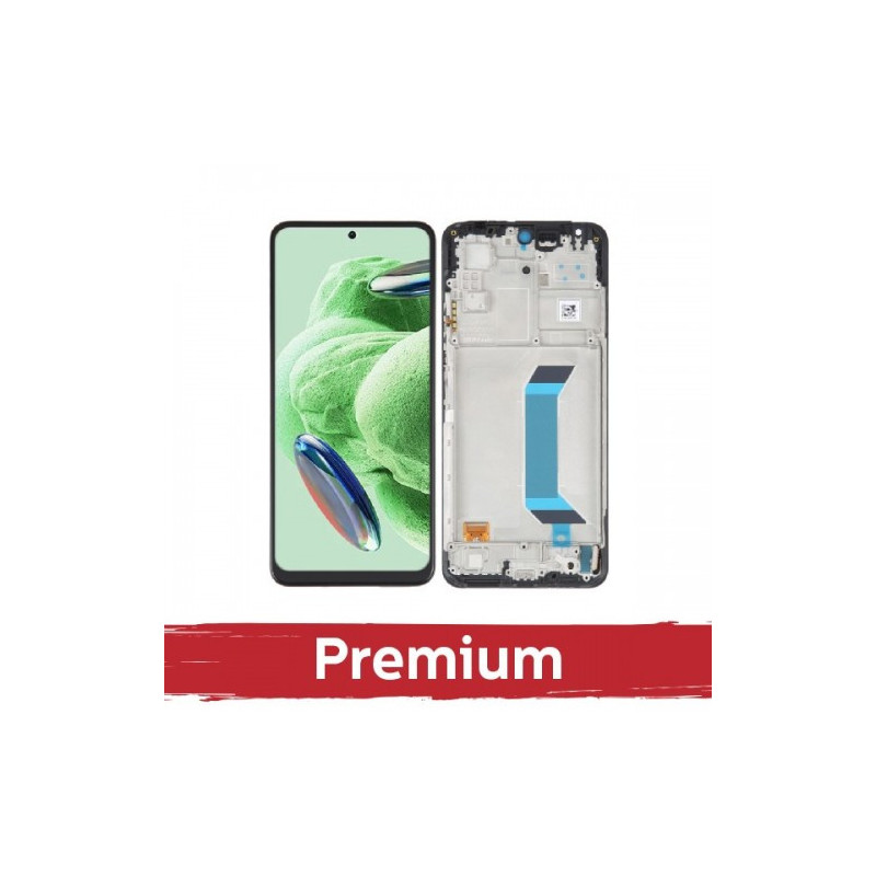 Screen for Xiaomi Redmi Note 12 5G / Poco X5 5G black with frame OEM