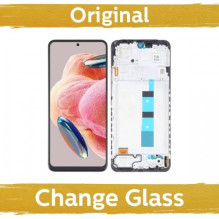 Screen for Xiaomi Redmi Note 12 Pro+ 5G black with frame (Updated: China)