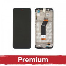 Screen for Xiaomi Redmi 10 (2022) black with frame OEM