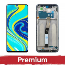 Screen for Xiaomi Redmi Note 9S (Note 9 Pro) with frame / Glacier White / OEM