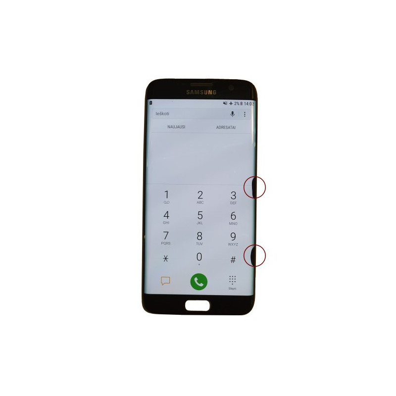 Screen for Samsung G935 S7 Edge black (Updated:Telemax) (defective 78)