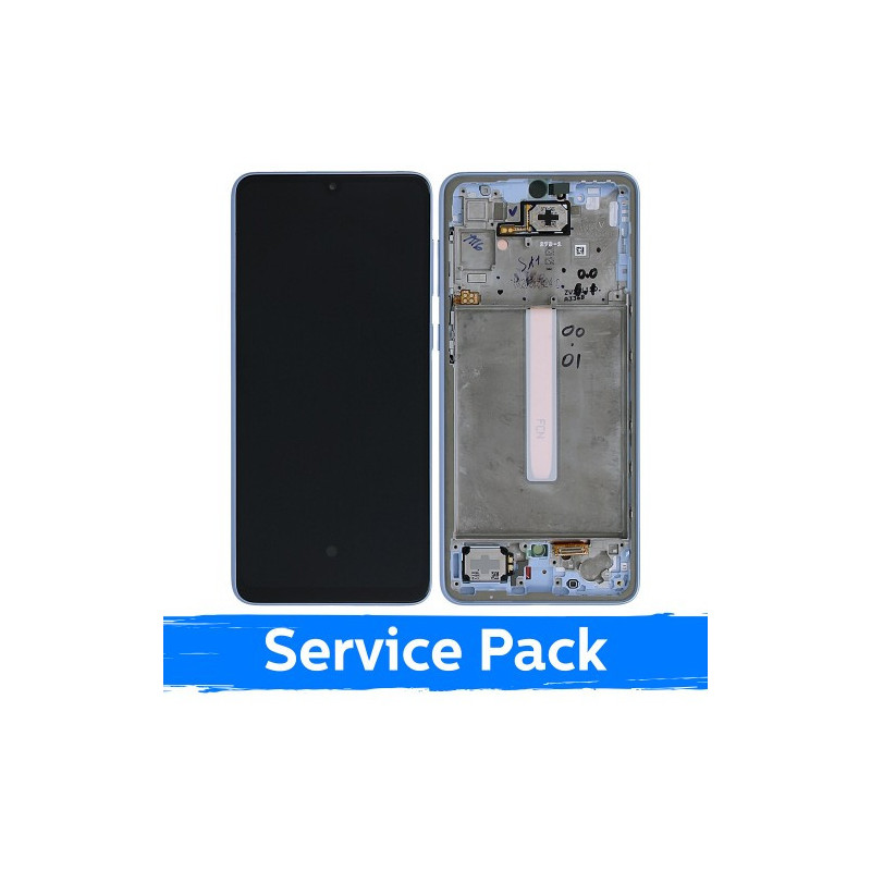 Ekranas skirtas Samsung A336 A33 5G su rėmeliu / Blue / (Service Pack)