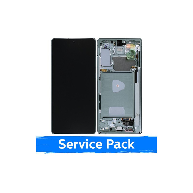 Ekranas skirtas Samsung N980 Note 20 su rėmeliu / Mystic Green / (Service Pack)
