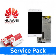 Screen for Huawei Y5-II white with frame (Service Pack)