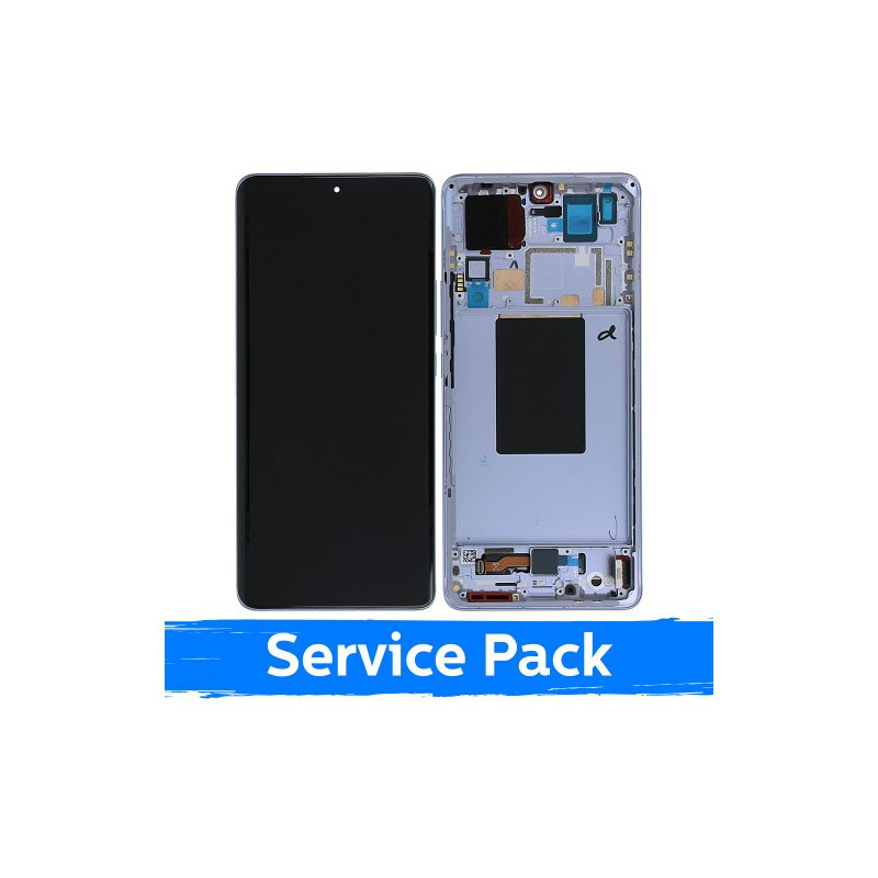 Ekranas skirtas Xiaomi 12 Pro (12s Pro) su rėmeliu / Blue / (Service Pack)