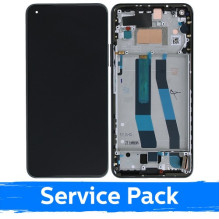 Screen for Xiaomi Mi 11 Lite 4G (Lite 5G / Lite 5G NE) with frame / Truffle Black / (Service Pack)