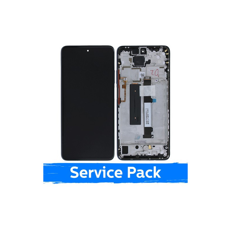 Screen for Xiaomi Mi 10T Lite 5G with frame / Pearl Gray / (Service Pack)