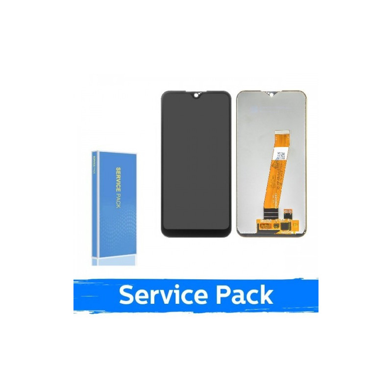 Ekranas skirtas Samsung A015F A01 juodas (in Service Pack box)(NoFrame version)