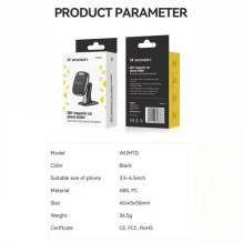 Car holder Wozinsky 'WUMTD' black (magnetic / adhesive) Car holder Wozinsky 'WUMTD' black (magnetic / adhesive)