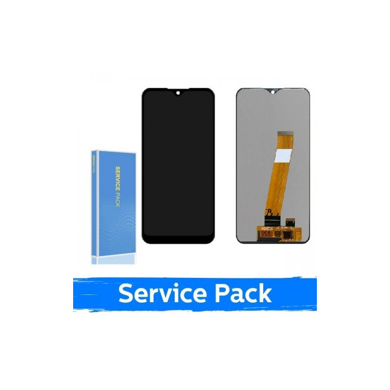 Ekranas skirtas Samsung A015M A01 / M015 M01 juodas (in Service Pack box)(NoFrame version)