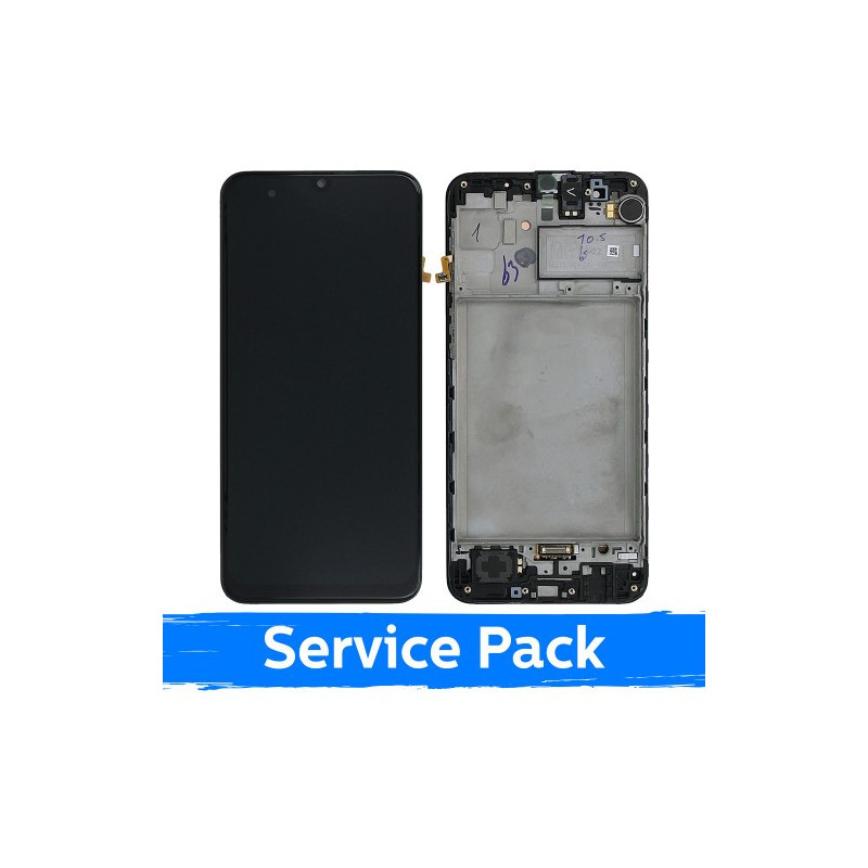 Ekranas skirtas Samsung M217 M21s / M315 M31 juodas su rėmeliu (Service Pack)