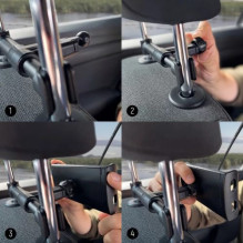 Automobilinis laikiklis Wozinsky 'WTHBK2' juodas (ne magnetinis / sėdynei) Automobilinis laikiklis Wozinsky 'WTHBK2' juodas (ne magnetinis / sėdynei)