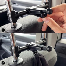 Car holder Wozinsky 'WTHBK2' black (non-magnetic / for seat) Car holder Wozinsky 'WTHBK2' black (non-magnetic / for seat)