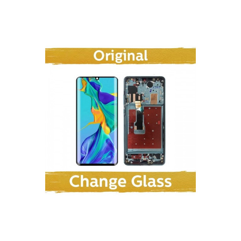 Ekranas skirtas Huawei P30 Pro su rėmeliu / Black / (Atnaujintas: China)
