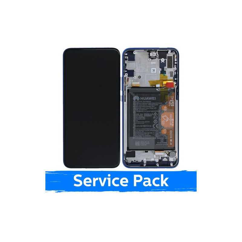 Screen for Huawei P Smart Z with frame / Sapphire Blue / (Service Pack)