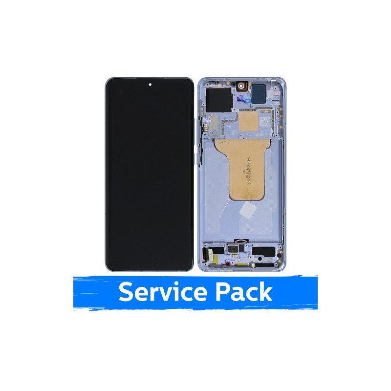 Ekranas skirtas Xiaomi 12 (12S / 12X) su rėmeliu / Blue / (Service Pack)