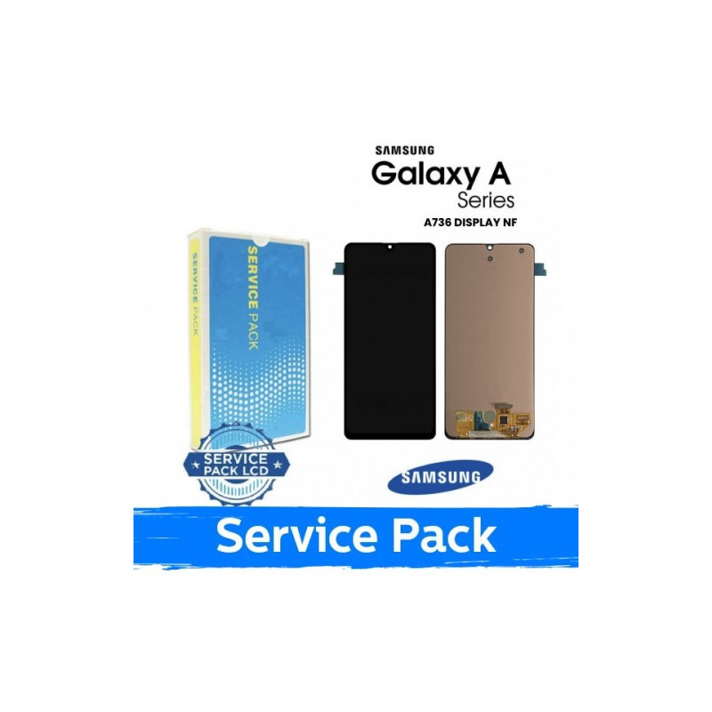 Ekranas skirtas Samsung A736 A73 5G juodas (in Service Pack box)(NoFrame version)