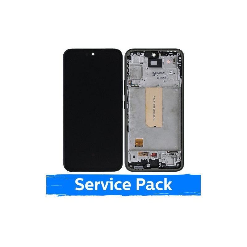 Ekranas skirtas Samsung A546 A54 5G su rėmeliu / Graphite / (Service Pack)