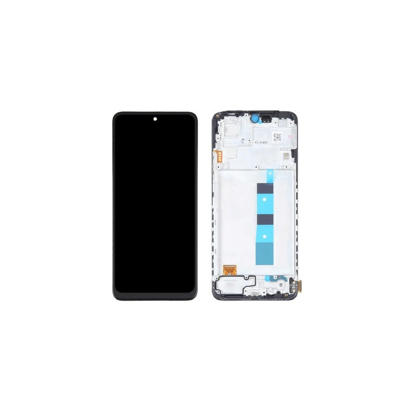 Ekranas skirtas Xiaomi Redmi Note 12 4G juodas su rėmeliu / HQ
