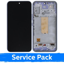 Ekranas skirtas Samsung A546 A54 5G su rėmeliu / Violet / (Service Pack)