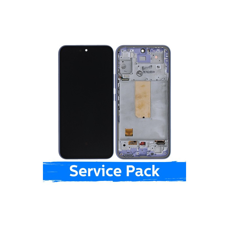 Ekranas skirtas Samsung A546 A54 5G su rėmeliu / Violet / (Service Pack)