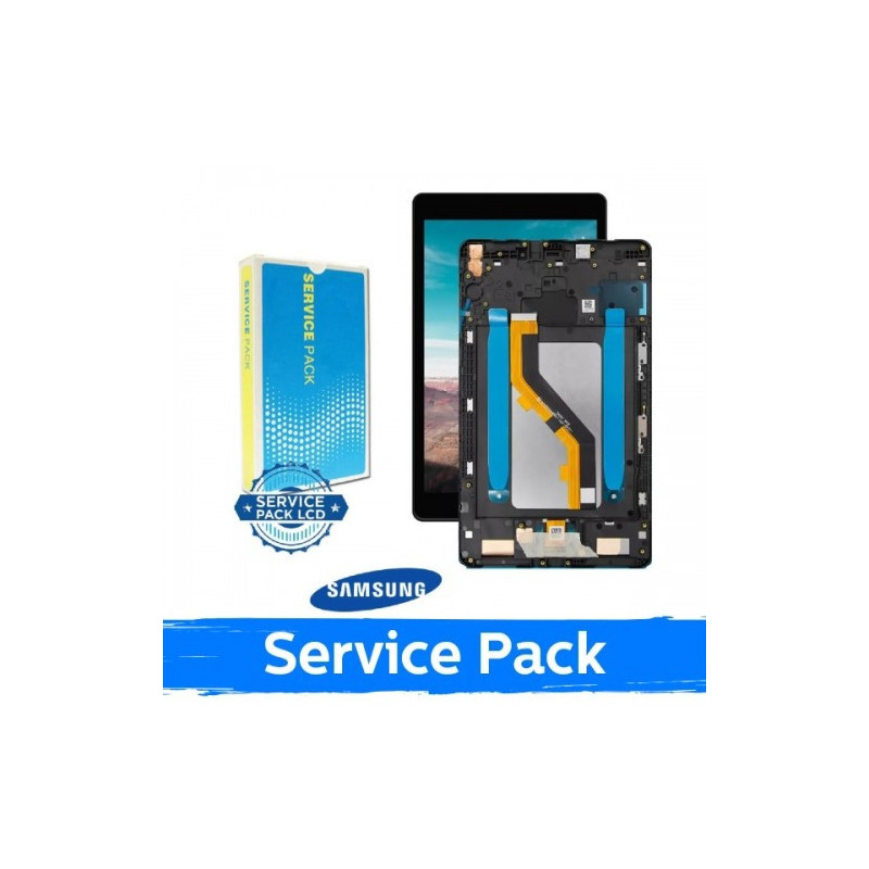 Ekranas skirtas Samsung T295 / T290 Tab A 8.0'' juodas originalus (Service Pack)