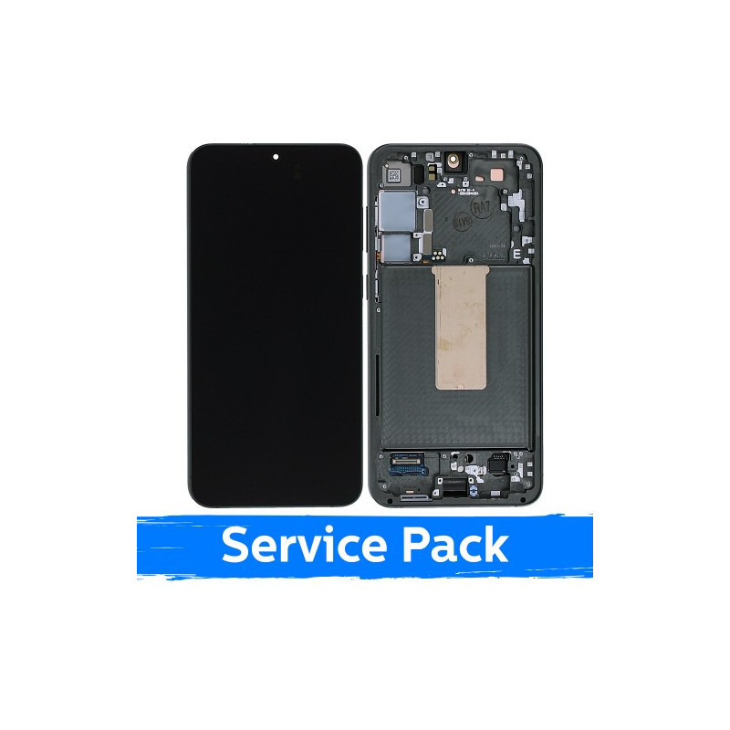 Ekranas skirtas Samsung S916 S23 Plus su rėmeliu / Green / (Service Pack)