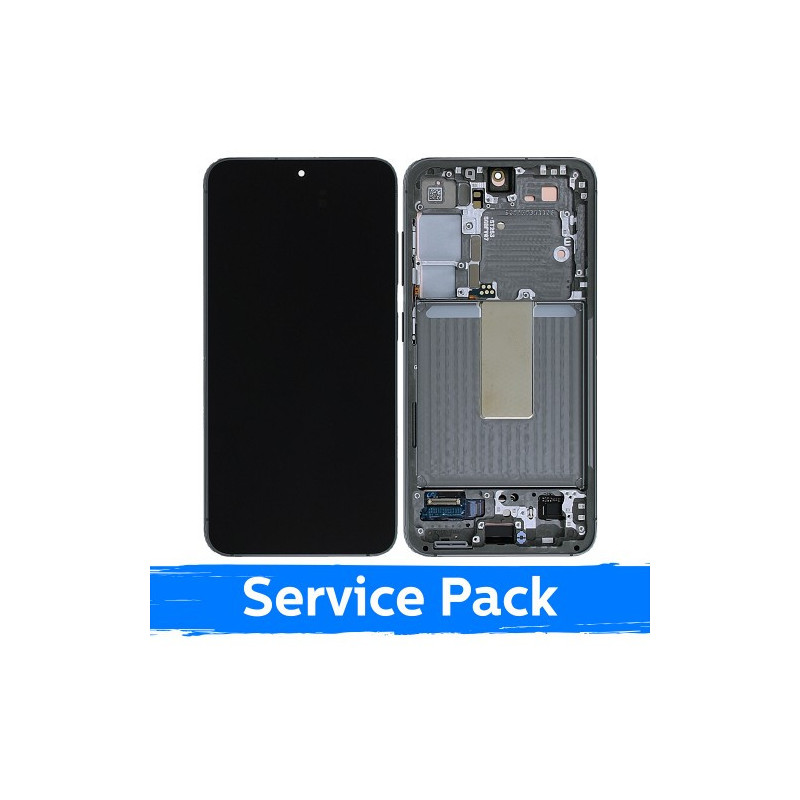 Ekranas skirtas Samsung S911 S23 su rėmeliu / Green / (Service Pack)