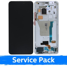 Ekranas skirtas Xiaomi Poco F2 Pro su rėmeliu / Phantom White / (Service Pack)