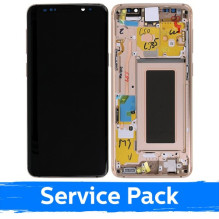 Screen for Samsung G960 S9 with frame / Sunrise Gold / (Service Pack)