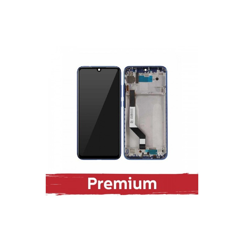 Ekranas skirtas Xiaomi Redmi Note 9S (Note 9 Pro) su rėmeliu / Blue / OEM