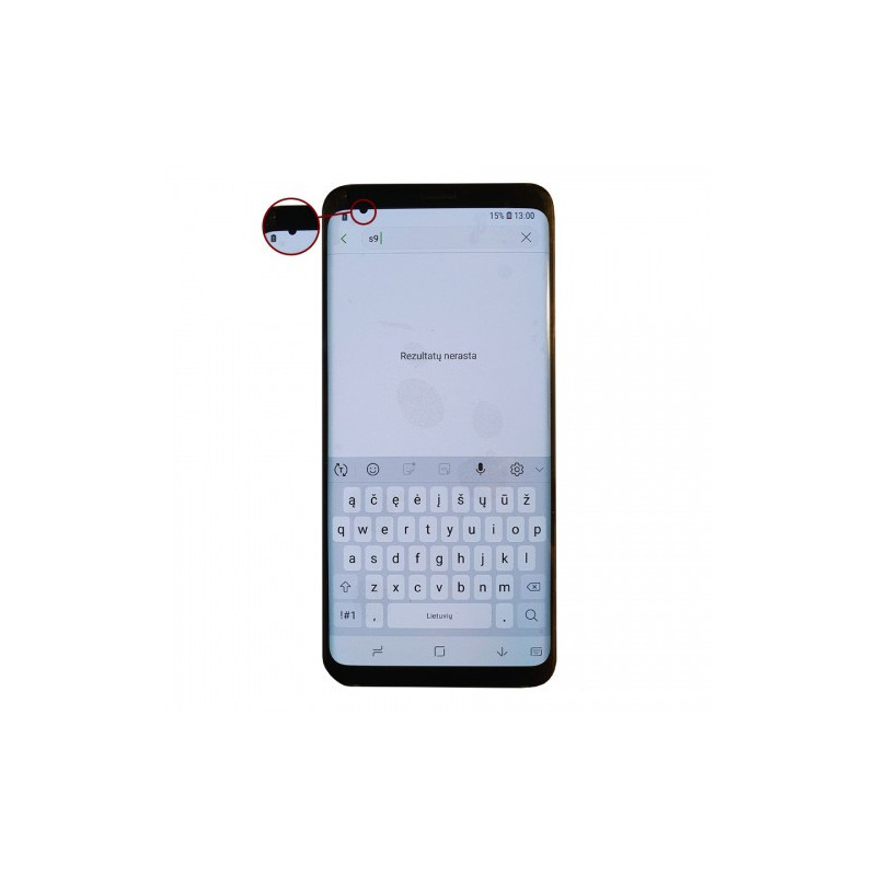 Ekranas skirtas Samsung G960 S9 su rėmeliu / Coral Blue / (Atnaujintas: Telemax) (defektuotas 300)