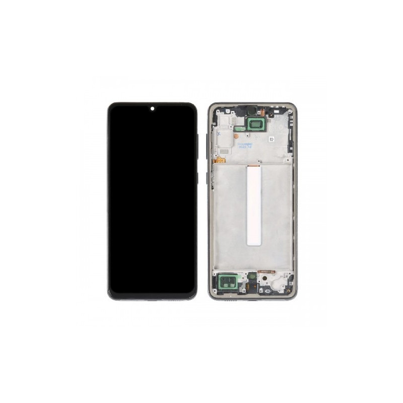 Ekranas skirtas Samsung A336 A33 5G su rėmeliu / Black / HQ