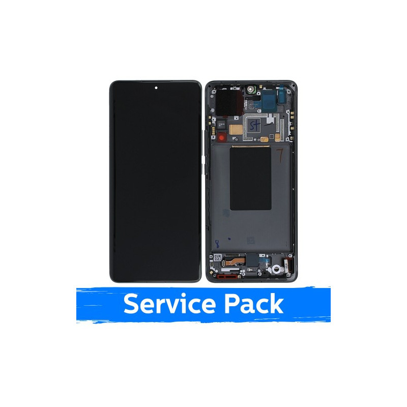 Screen for Xiaomi 12 Pro (12s Pro) with frame / Gray / (Service Pack)