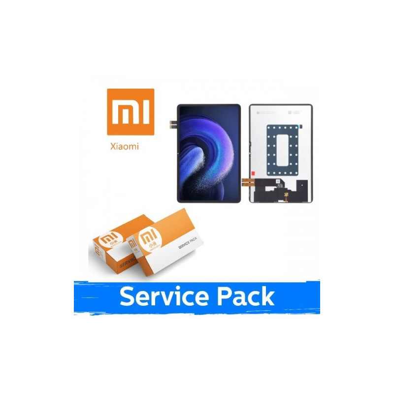 Ekranas skirtas Xiaomi Mi Pad 6s Pro 12.4'' juodas su rėmeliu (Service Pack)