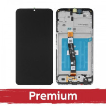 Ekranas skirtas Samsung A226 A22 5G juodas su rėmeliu OEM